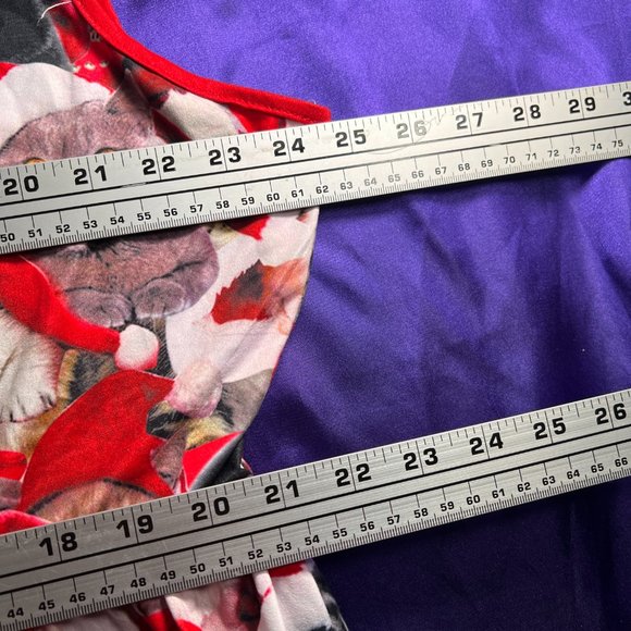 📌Eyecatcher Christmas Party Dress with Lace Design Cute Cats with Santa Hats - Picture 11 of 16